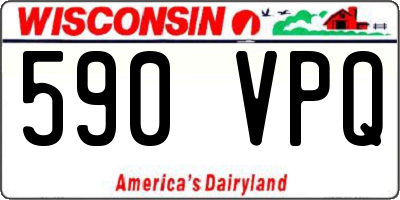 WI license plate 590VPQ