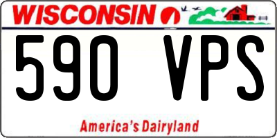 WI license plate 590VPS
