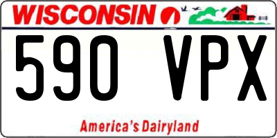 WI license plate 590VPX