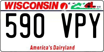 WI license plate 590VPY
