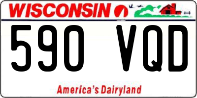 WI license plate 590VQD