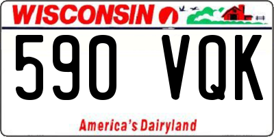 WI license plate 590VQK