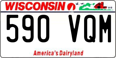WI license plate 590VQM