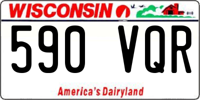 WI license plate 590VQR