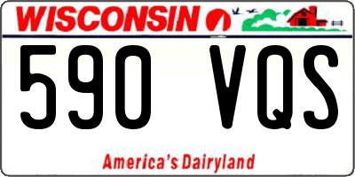 WI license plate 590VQS