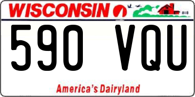 WI license plate 590VQU