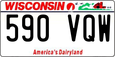 WI license plate 590VQW