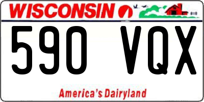 WI license plate 590VQX