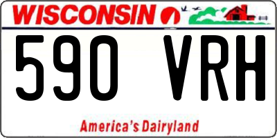 WI license plate 590VRH