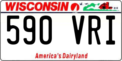 WI license plate 590VRI
