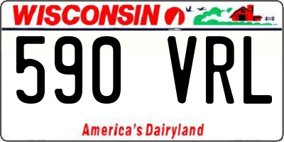 WI license plate 590VRL