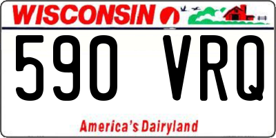 WI license plate 590VRQ