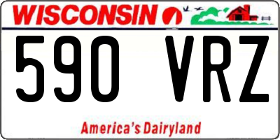 WI license plate 590VRZ