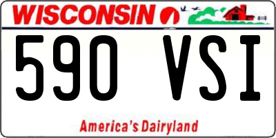 WI license plate 590VSI
