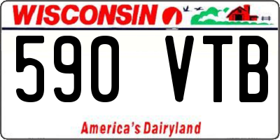 WI license plate 590VTB