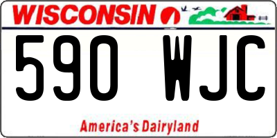 WI license plate 590WJC