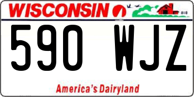 WI license plate 590WJZ