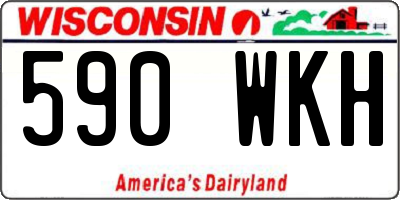WI license plate 590WKH