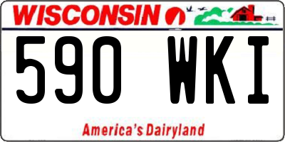 WI license plate 590WKI