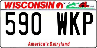 WI license plate 590WKP