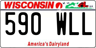 WI license plate 590WLL