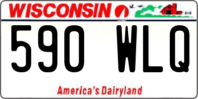 WI license plate 590WLQ