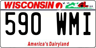 WI license plate 590WMI