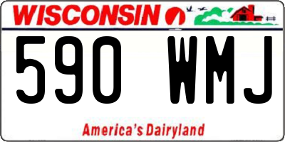 WI license plate 590WMJ