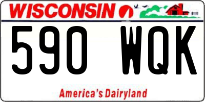 WI license plate 590WQK