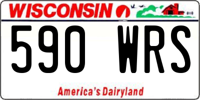 WI license plate 590WRS