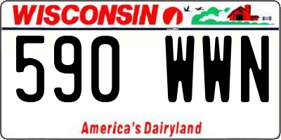 WI license plate 590WWN