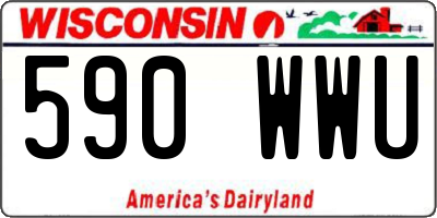 WI license plate 590WWU