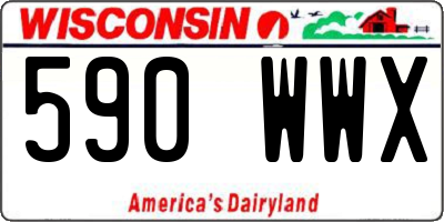 WI license plate 590WWX
