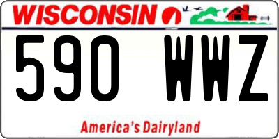 WI license plate 590WWZ