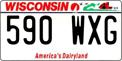 WI license plate 590WXG