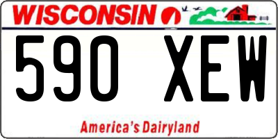 WI license plate 590XEW