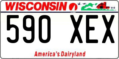 WI license plate 590XEX