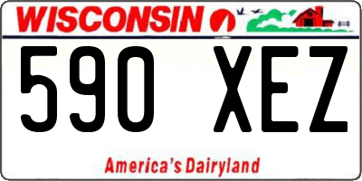 WI license plate 590XEZ