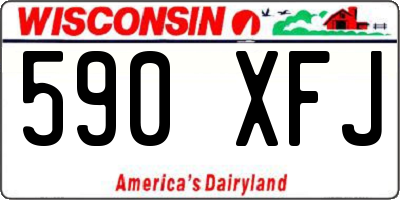 WI license plate 590XFJ