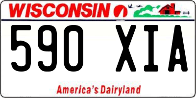 WI license plate 590XIA