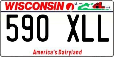 WI license plate 590XLL