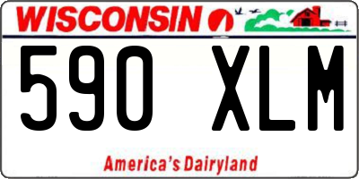 WI license plate 590XLM