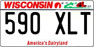 WI license plate 590XLT