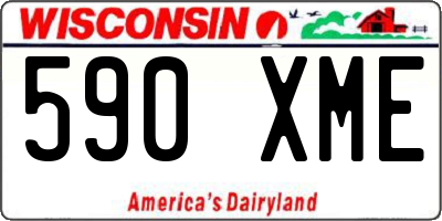 WI license plate 590XME