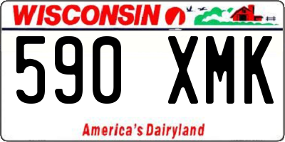 WI license plate 590XMK