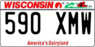 WI license plate 590XMW