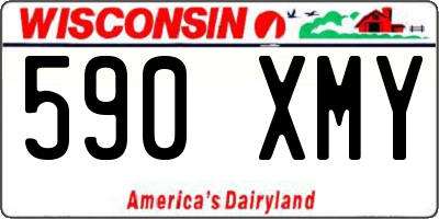 WI license plate 590XMY