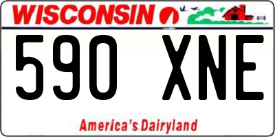 WI license plate 590XNE