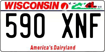 WI license plate 590XNF