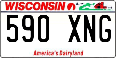 WI license plate 590XNG